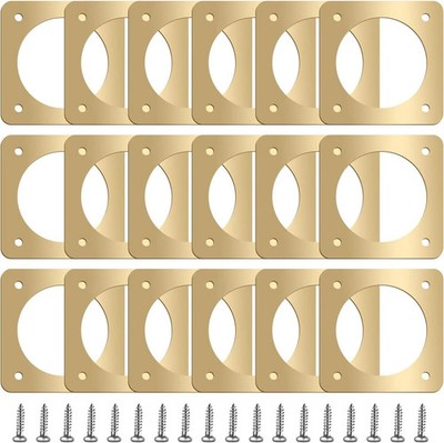 18 Metal Bird House Hole Protectors with Copper Guards for Bluebirds and Sparrow