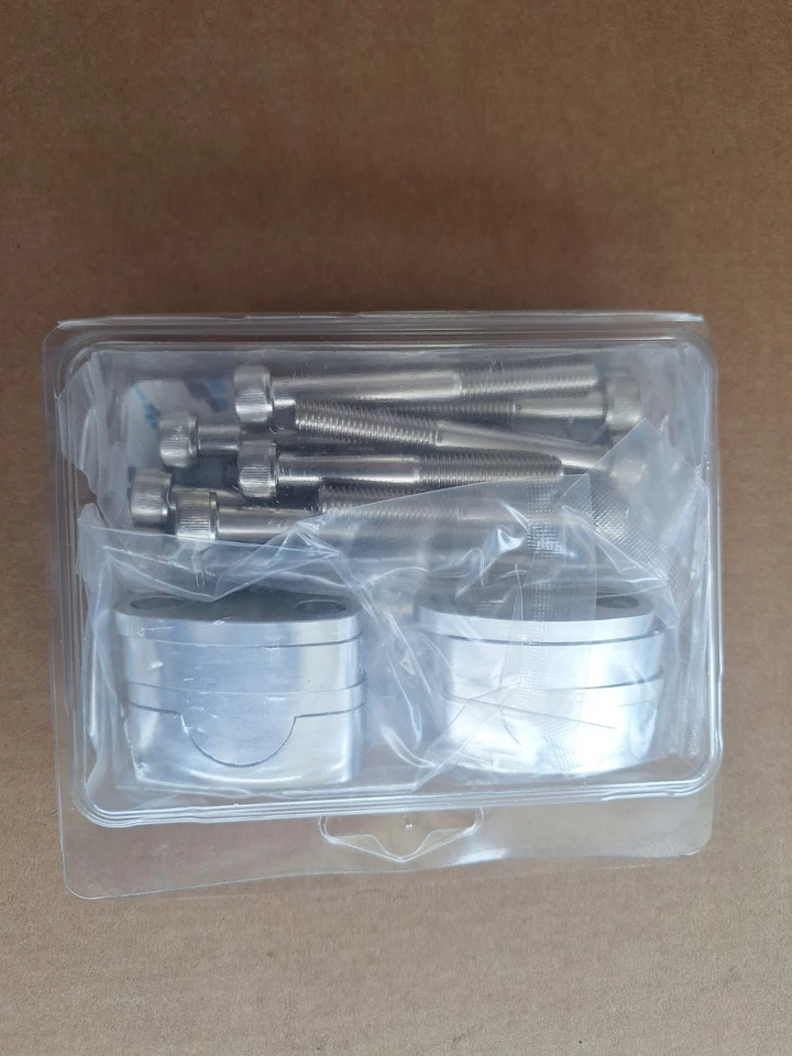 Riser alza manubrio Ø22mm di 20/35mm - Alluminio alta qualità - Immagine 2 di 4