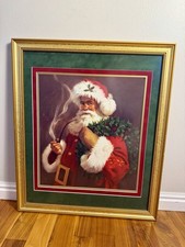 Tom Browning Spirit Of Santa 26x22 Framed Art