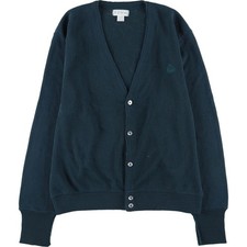 Vintage 90'S IZOD acrylic knit cardigan made in the USA size L men's