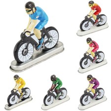 Blechspielzeug Mini Fahrrad Fahrradfahrer Miniatur Figur Blechfahrrad