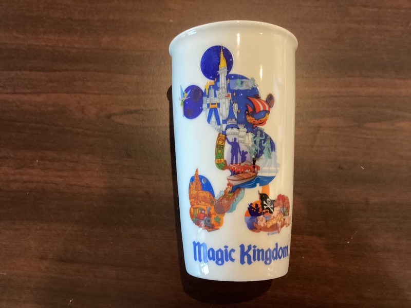 Starbucks ~ Disney Magic Kingdom Park 12oz Ceramic Travel Mug New!