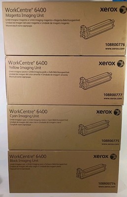 NEW Xerox WorkCentre 6400 Imaging Units Black Cyan Yellow Magenta