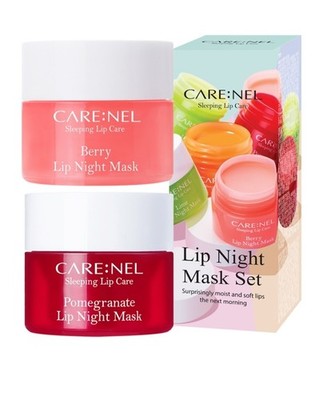CARE:NEL Sleeping Lip Care Berry + Pomegranate Lip Night Mask Set 5g x2 Korea