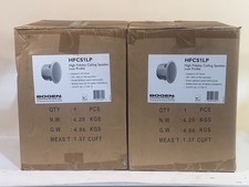 Lot of 2 Pieces: Bogen HFCS1LP 6.5" 75W Passive Ceiling Speaker Off-White
