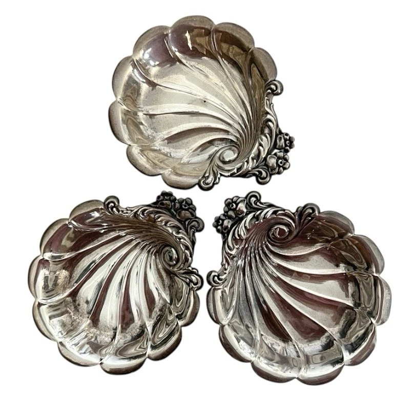 Vintage Lundt Sterling .925 Victorian Nut Dish Butter Pat Set of 3
Opens in a new window or tab