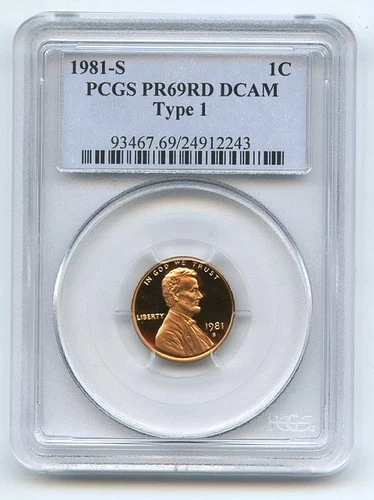 1981-S Lincoln Memorial Cent Proof — photo from the most recent tracked eBay sale