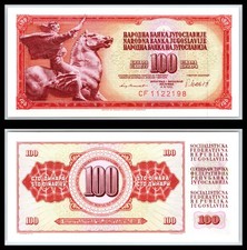 1978 Yugoslavia 100 One Hundred Dinara UNC - COMBINED POST