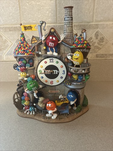 Danbury Mint M&M's Collectors Clock Wall or Shelf Quartz Working