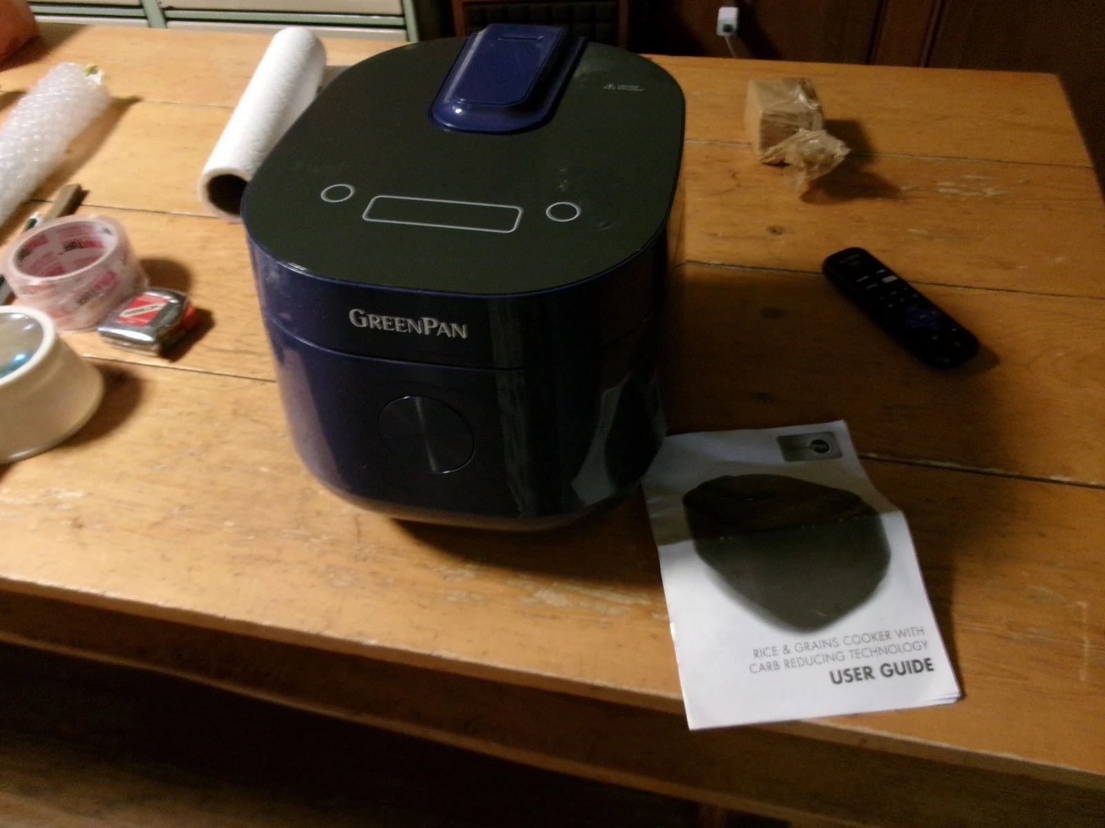 GreenPan 4 cup Ceramic Carb Reducing Rice Cooker blue