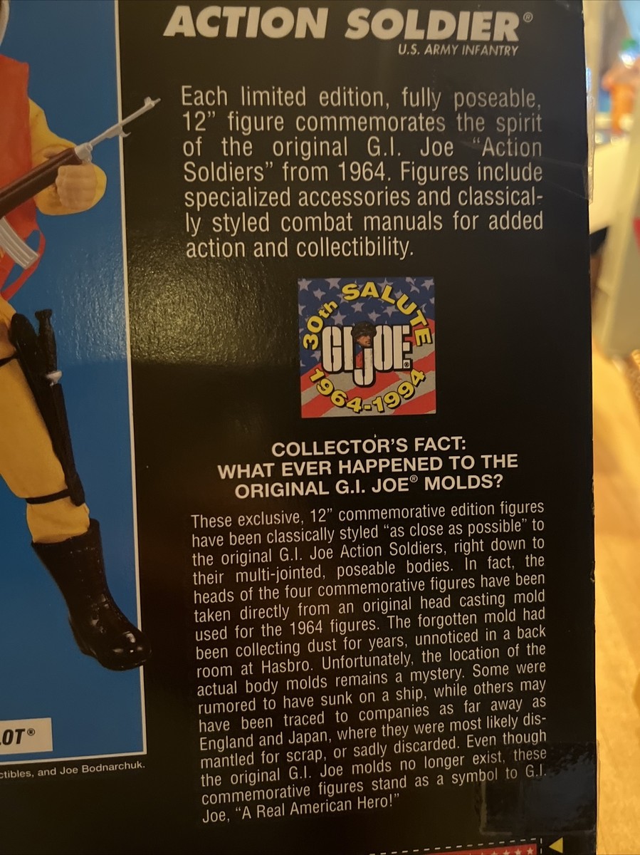 NEW GI Joe 1994 1964 Commemorative 12” Figure Soldier African
