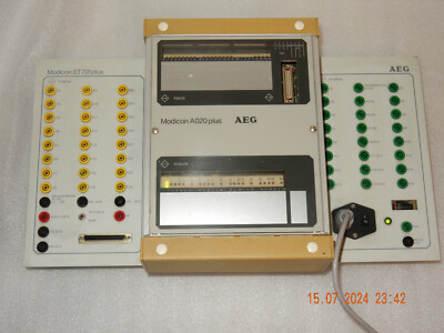 AEG Modicon ET 701plus PLC Panel In: 220-110Volt mit Modicon A020plus SPS In:24V