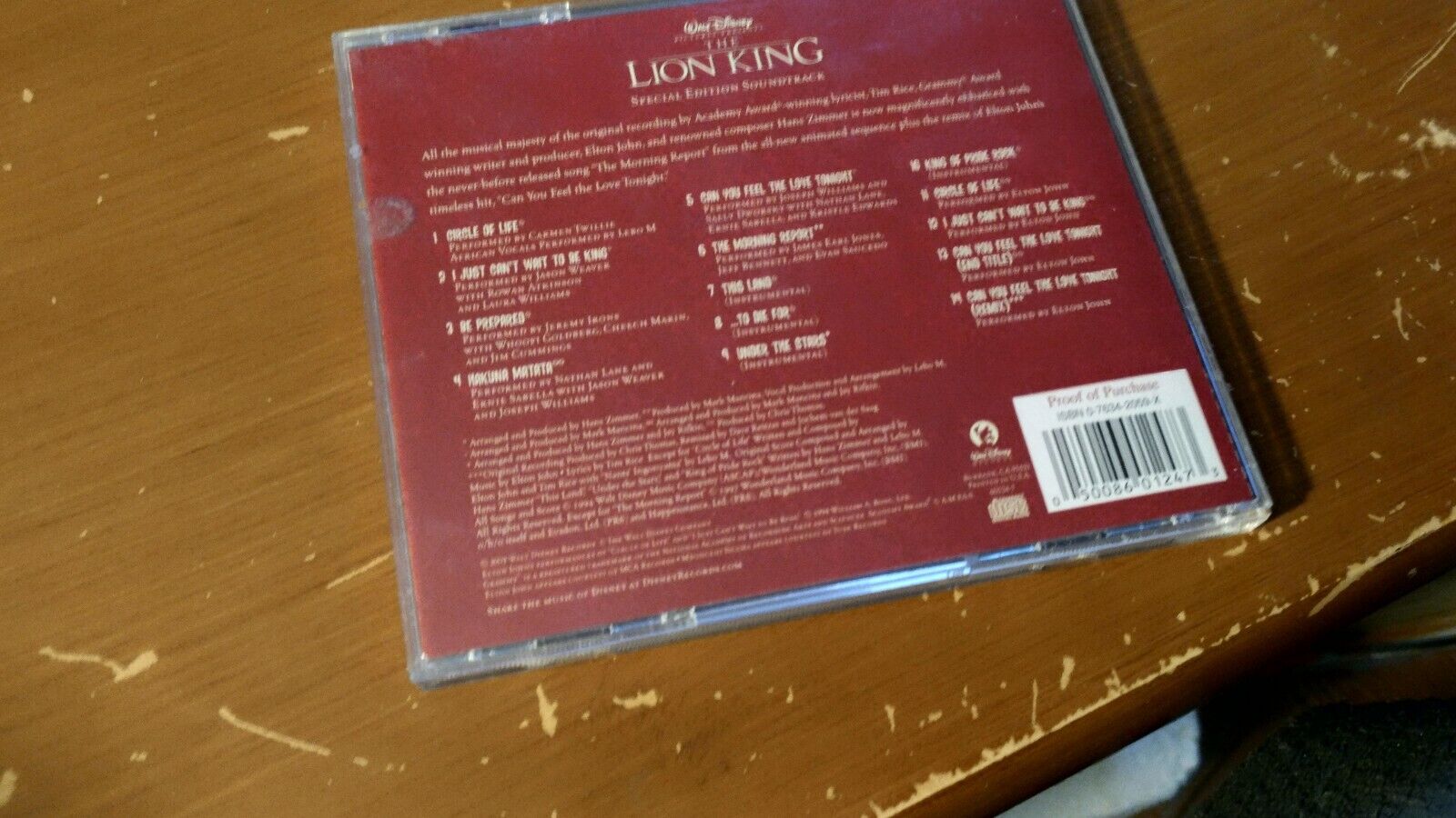 The Lion King: Special Edition Original Soundtrack (English Version) —  Various Artists