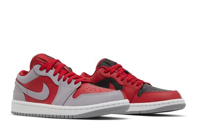 red and white split jordan 1