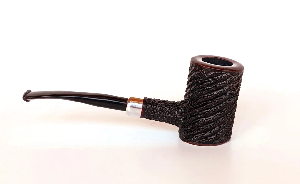 Pipa de tabaco Briar, pipa de póquer Golden Gate, pipa de fumar con grifo rústico Foto 2 de 4