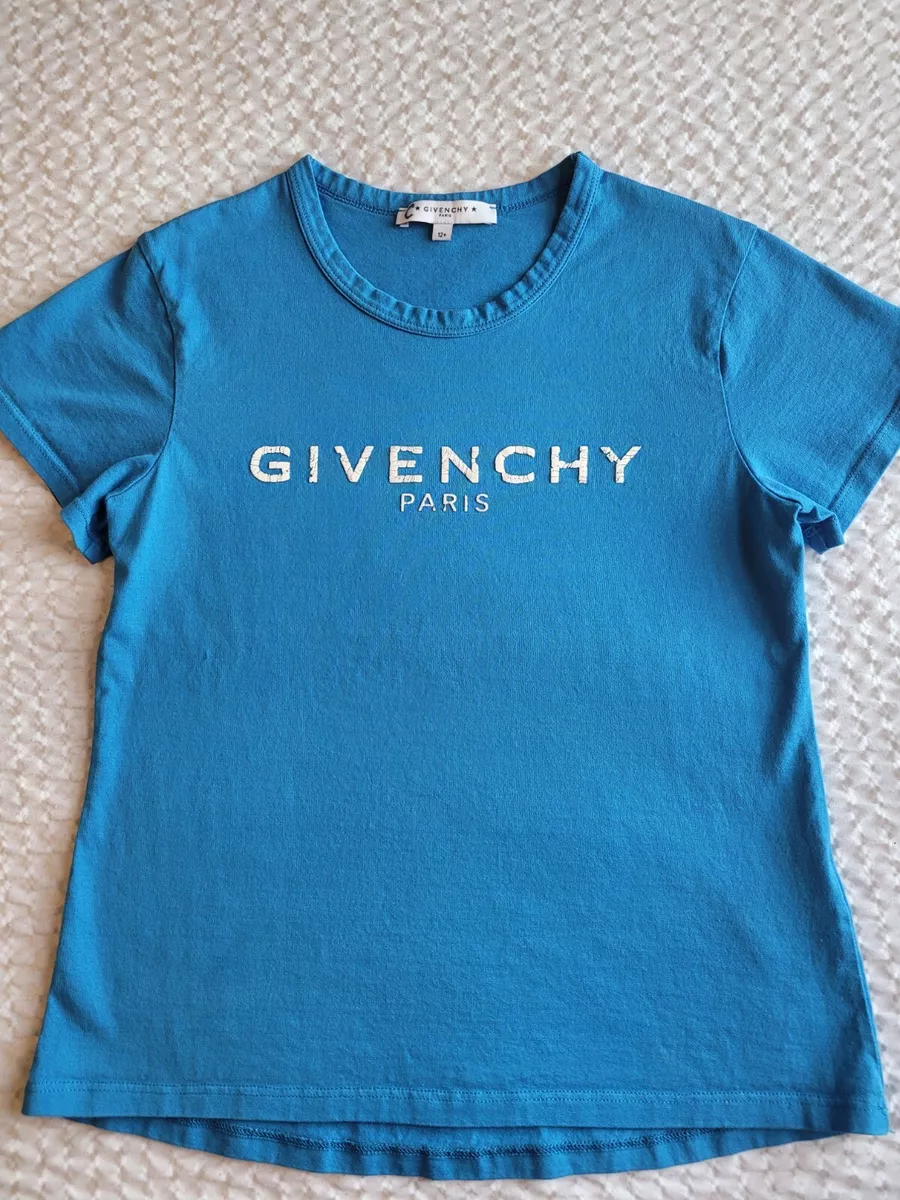 Givenchy paris top blue t shirt