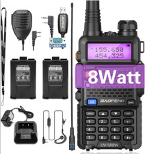 BaoFeng UV-5R 8W Ham Radio Long Range UV5R HandheldDual Band Walkie Talkies 2Way