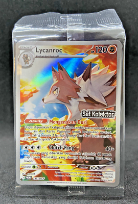 Pokemon Card Indonesia Lycanroc Promo 235/SV-P AR Collector Set