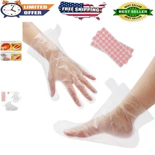 200pcs Paraffin Wax Bath Liners & Gloves - Moisturizing Foot & Hand Covers fo...