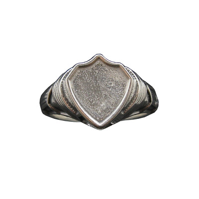 Individuell gravierter Sterling Silber Siegelring Herrenring massiv echt gepunzt 925
