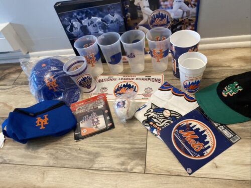 Lot Of New York Mets Stadium Giveaways/Souvenir Memorabilia Cups Calendars Hats - Picture 1 of 24