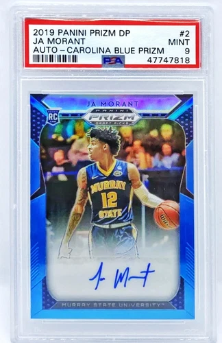 Ja Morant 2019-20 PRIZM Draft Picks Carolina Blue Prizm Auto 5/5 PSA 9! EBay 1/1