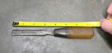 Vintage 1/2" Steel CHISEL Bridgeport Wood Carving Tool - MADE IN THE USA