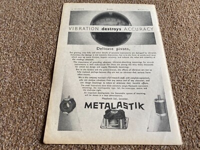 FABK18 WERBUNG 11X8 METALASTIK ZERSTÖRT GENAUIGKEIT