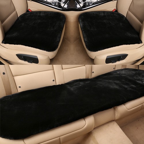 Faux Sheepskin Car Seat Covers Warm Front Seat Bottom Cushions for Jeep Cherokee - Picture 12 of 22
