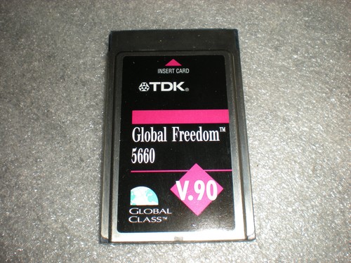 TDK DF5660 Global Freedom Class 5660 V.90 PCMCIA Card Modem PN C6800013 01 - 第 1/5 張圖片