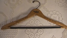 Vintage Antique WOOD HANGER Goodform with Non-Skid Bar