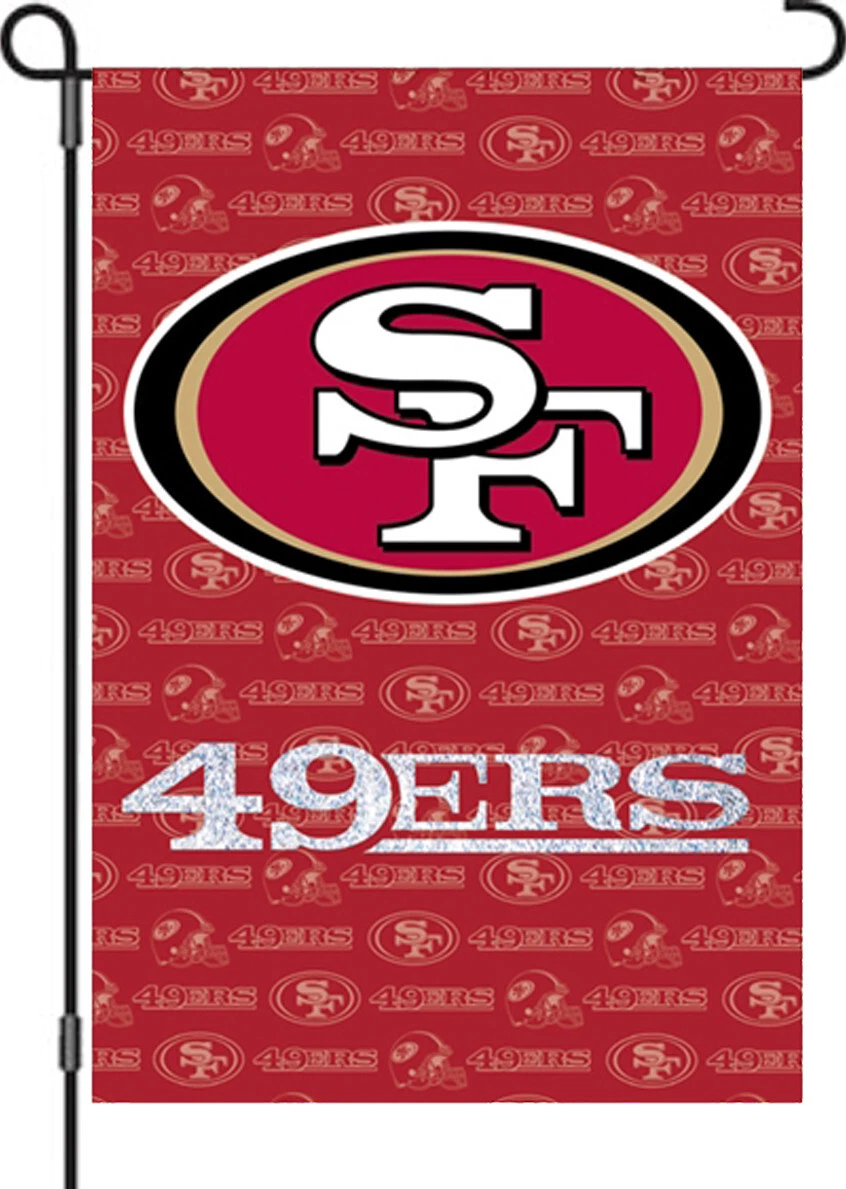 San Francisco 49ers garden flag double sided 12"x18" flag