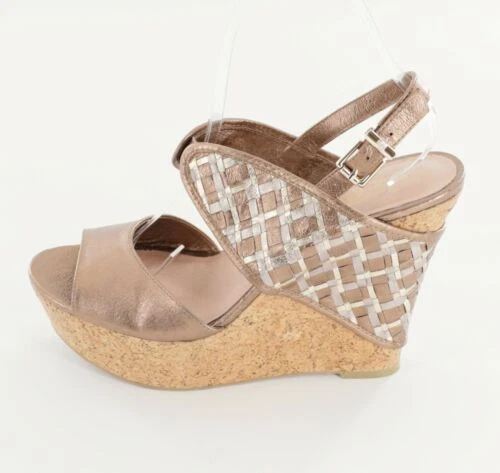 Parte superior de cuero con Cuña Tacones Mujeres Elliott Lucca para