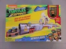 Teenage Mutant Ninja Turtles T-Sprints Sewer Duel - Leonardo & Shellraiser - NIB