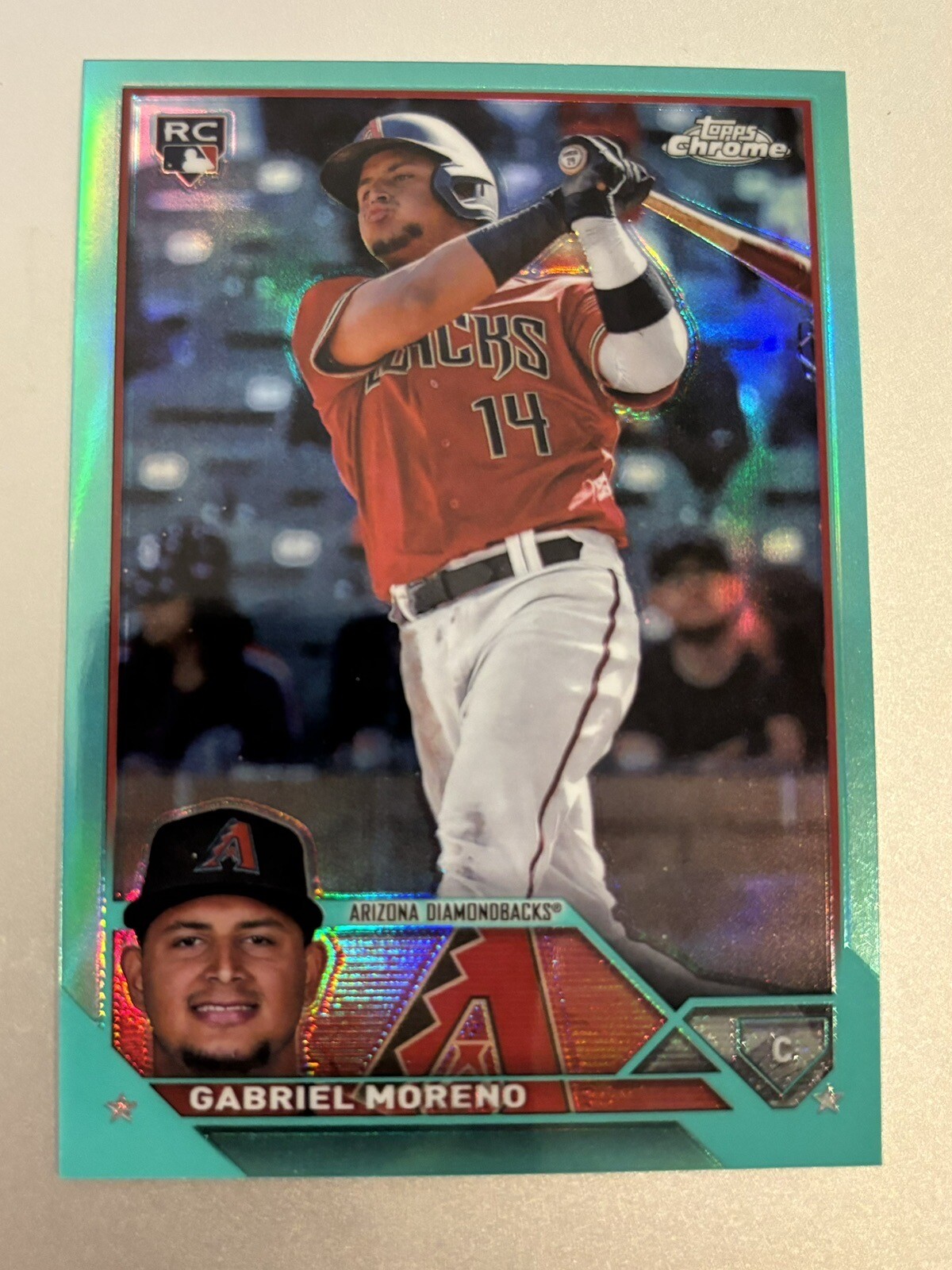 2023 Topps Chrome Update Aqua #/199 GABRIEL MORENO RC #USC36