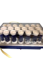 Clairol Aqua Curl Hot Rollers Curlers 20 Velvet Flocked Curlers