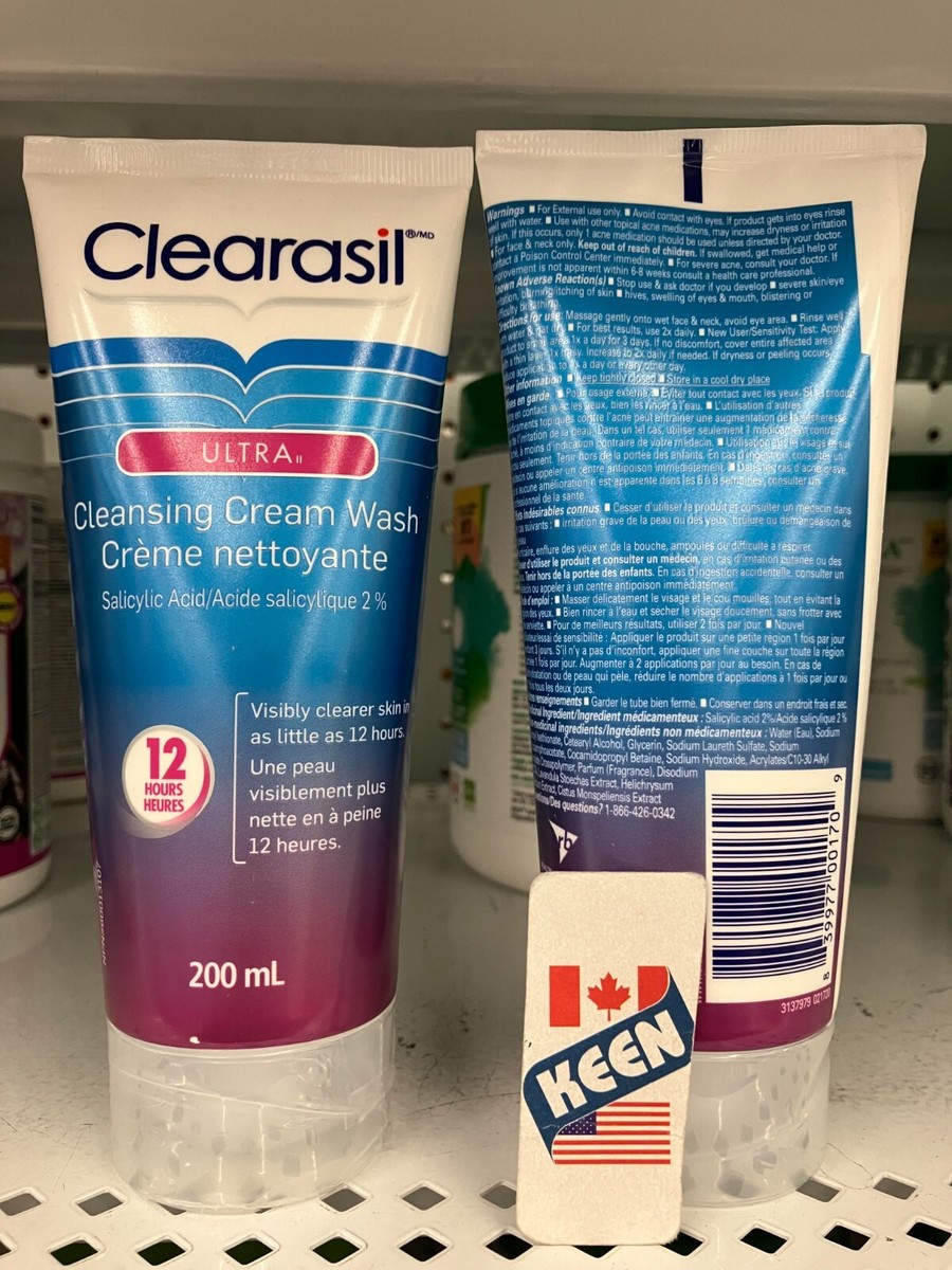 AiWaWa CA, Clearasil ultra cleansing Cream Face Wash 200 mL | eBay