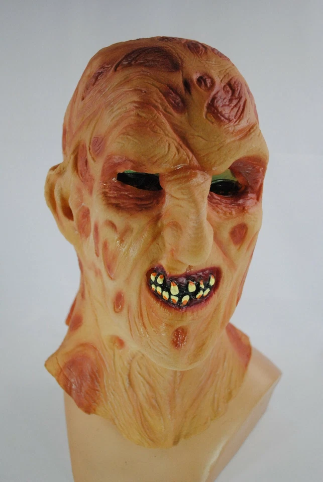 🎃🎃Pesadilla en Elm Street Halloween Máscara de goma Freddy Krueger🎃🎃 Foto 3 de 4