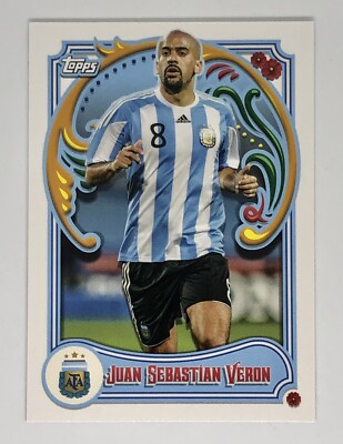 2023 Topps Argentina Fileteado Juan Sebastian Veron #46 World Cup