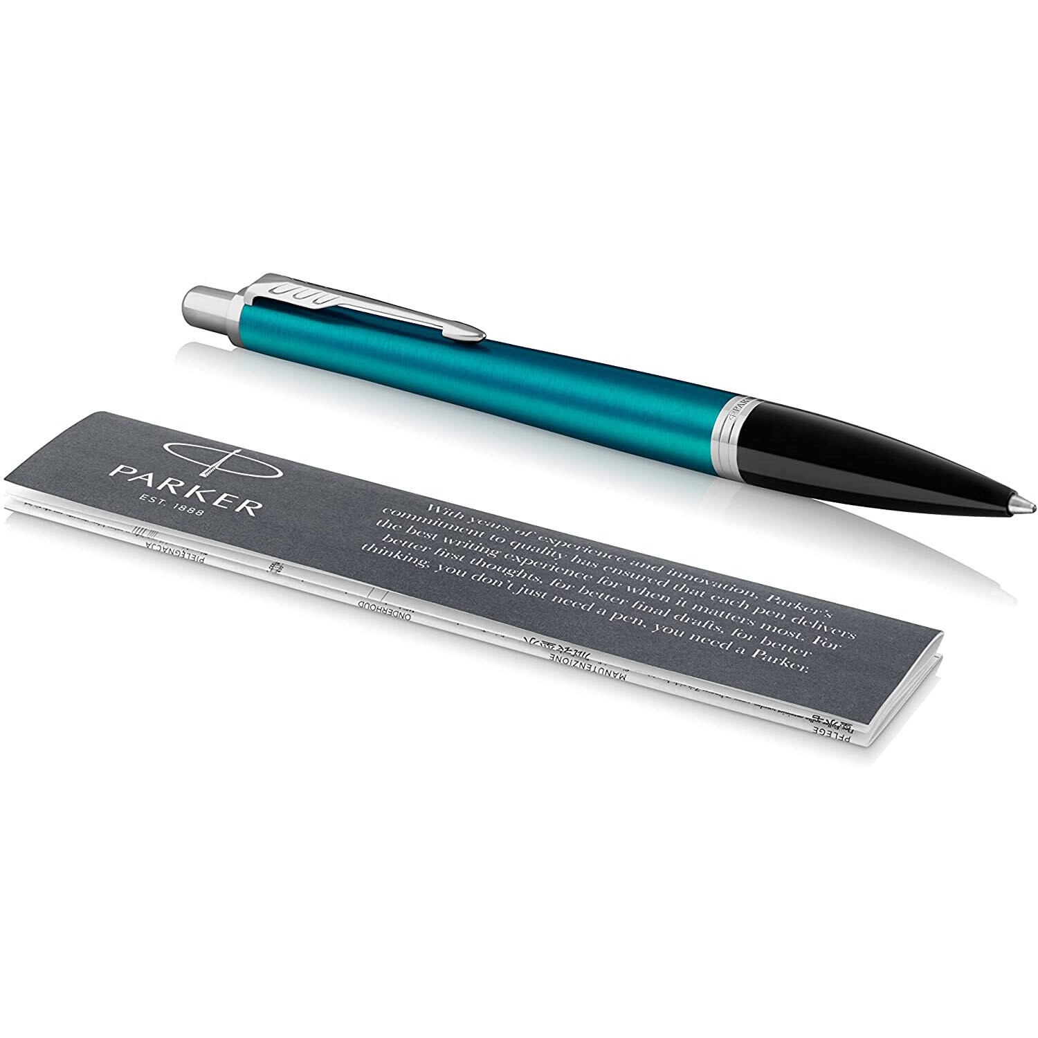 Parker Urban Ballpoint Pen, Vibrant Blue with Medium Point Black Ink Refill