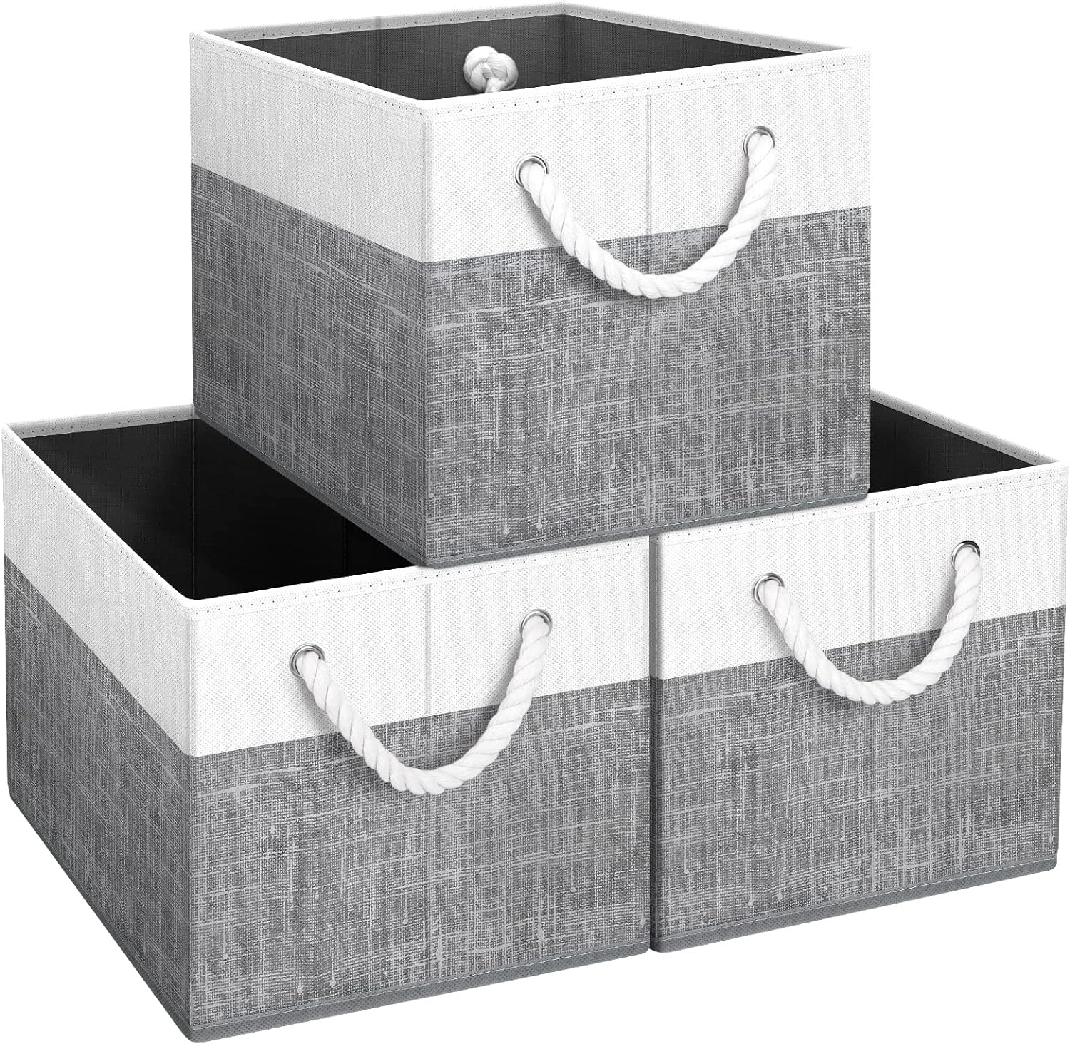 Storage Bins [3-Pack], Foldable Storage Baskets for Organizing Toys, Books, Shel-image