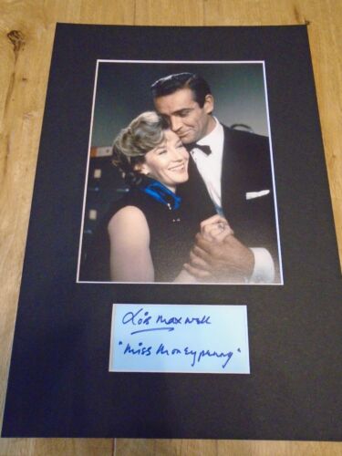 Lois Maxwell James Bond Genuine Signed Authentic Autograph UACC  AFTAL. - Picture 1 of 2