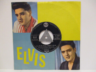 ELVIS PRESLEY 7'' :  (Let Me Be Your) TEDDY BEAR / LOVING YOU = rare 1957 TOP