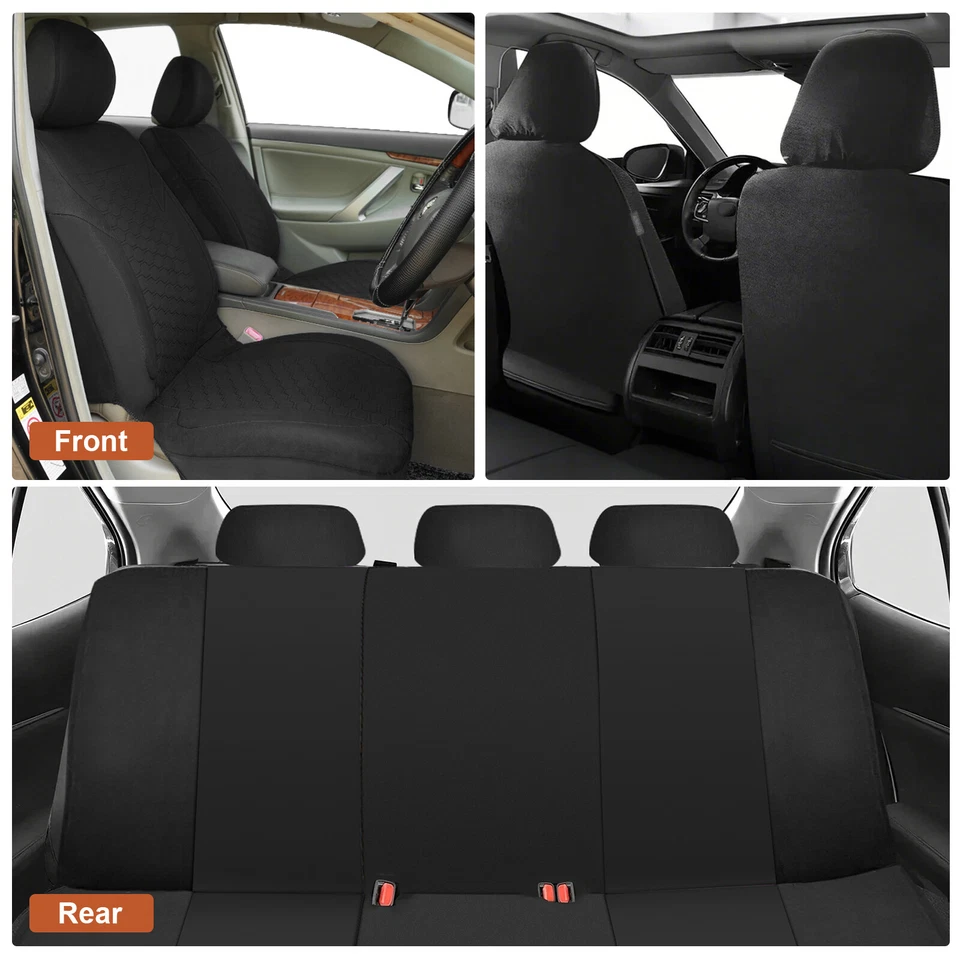 Car Seat Covers For 2000-24 Mazda 3 6 CX-5 CX-7 Protector Polyester Breathable - Image 4 of 4