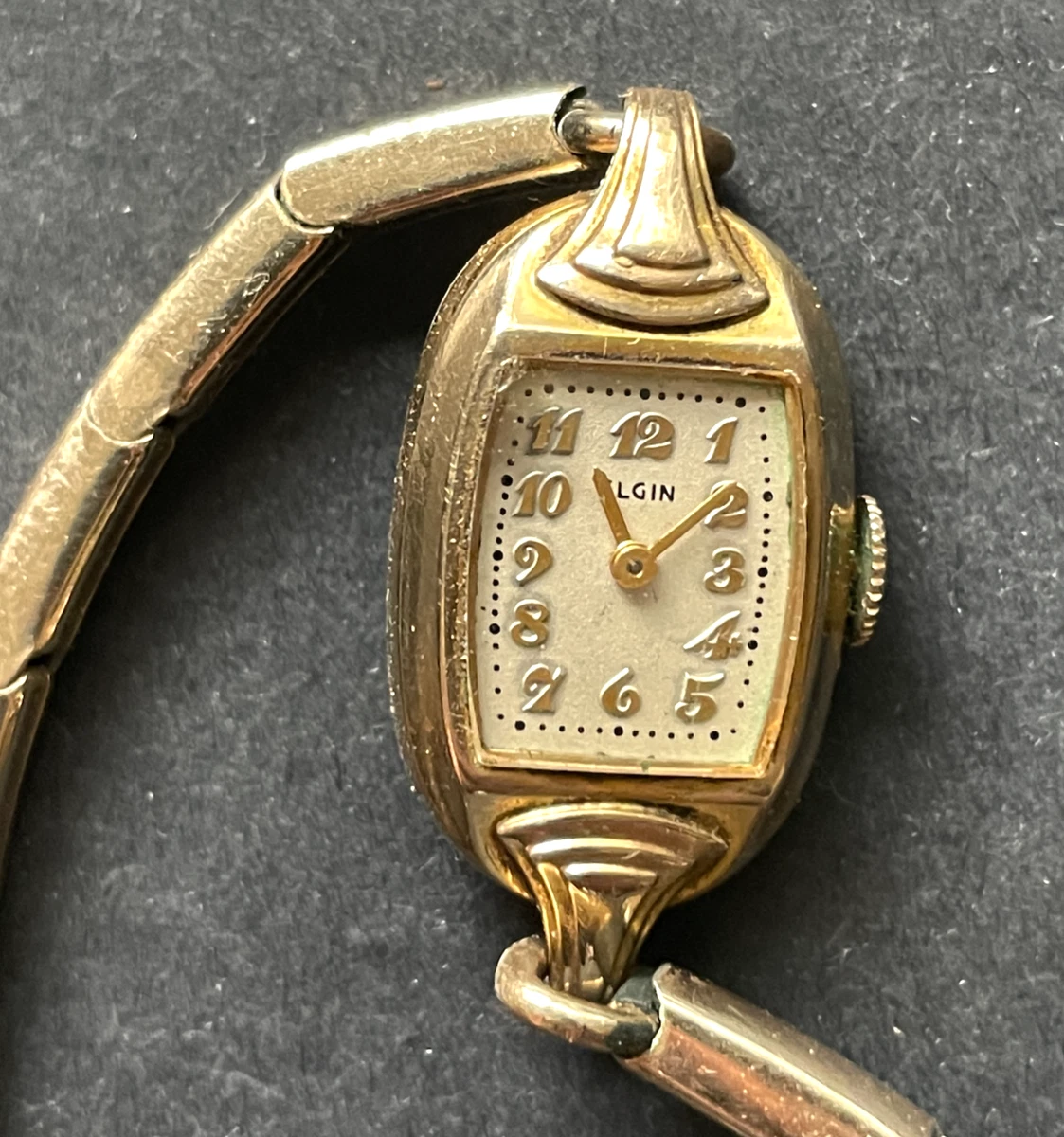 Vintage Elgin Women s Watch W Original Box Parts Repair Antique