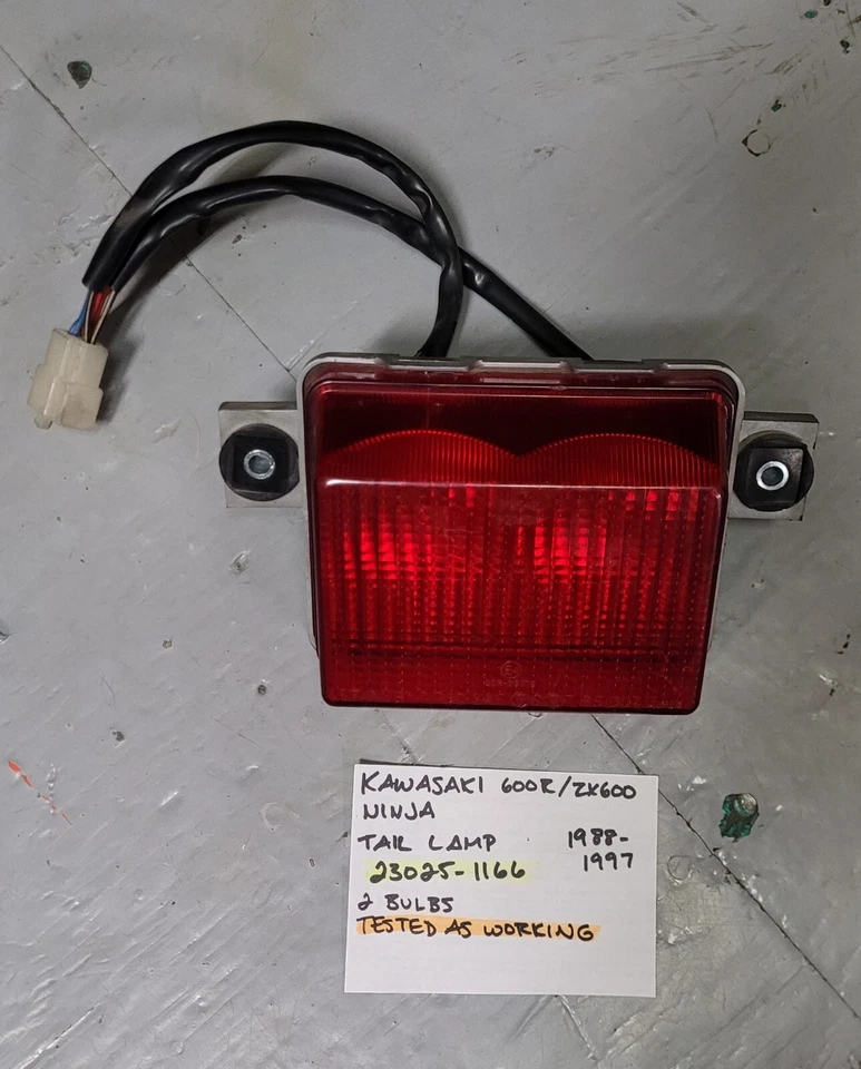 KAWASAKI 600R/ZX600 NINJA TAIL LAMP 1988-1997 23025-1166 - Image 2 of 4