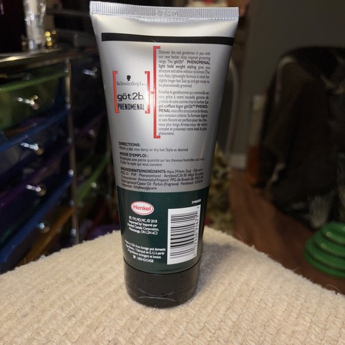 Got2b PhenoMENal Light Hold Styling Gel 6oz  170g NEW Discontinued. - Picture 2 of 2