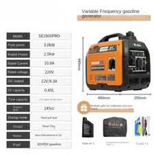 Mini Gasoline Generator 220v Small Silent Digital Inverter Portable