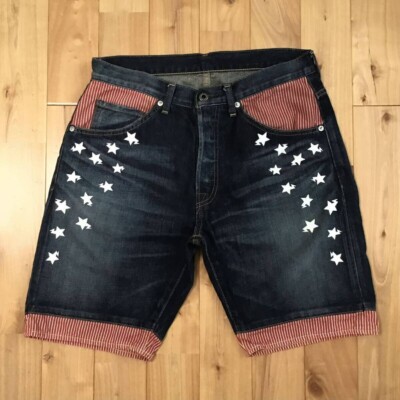 A BATHING APE デニムショーツ　bape sta BAPE STA LOGO Denim Shorts a bathing ape star Size S | eBay