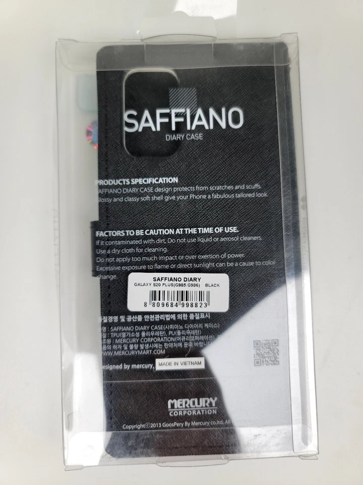 [MERCÚRIO] Para SAMSUNG Galaxy S20+ Capa Diária SAFFIANO G985 G986 GALAXY GOOSPERY - Imagem 2 de 2